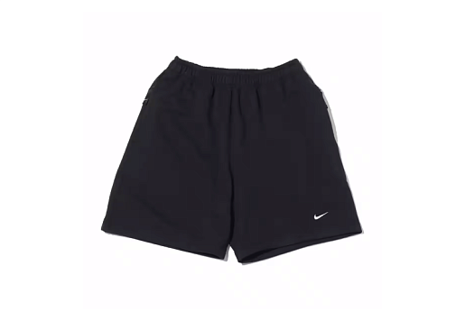 Nike Solo Swoosh French Terry Shorts Black