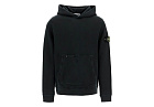 Stone Island Organic Cotton Hoodie With Hood Black