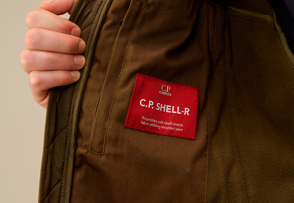 C.P. COMPANY C.P. Shell-R Goggle Jacket Ivy Green