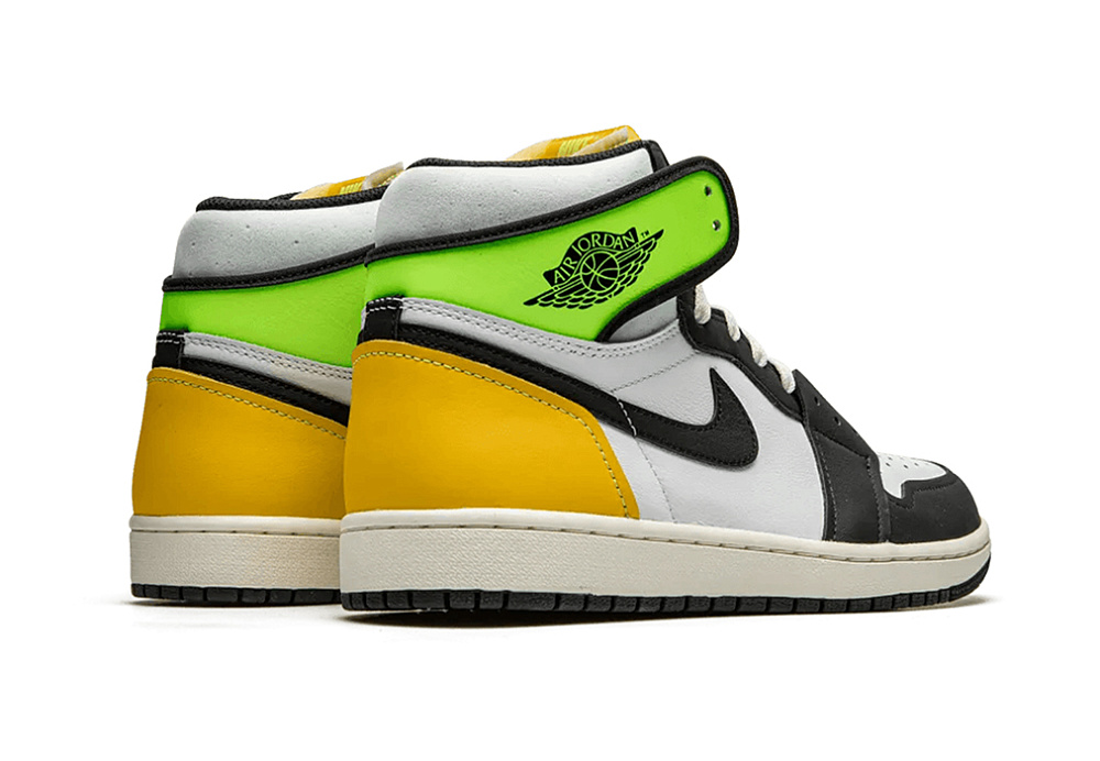 Nike Air Jordan 1 Retro High White Black Volt University Gold