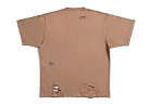 Balenciaga Women's Destroyed T-shirt Boxy Fit In Beige