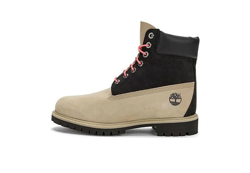 Timberland Premium 6 Inch Waterproof Boots Black Regenerative Leather Brown