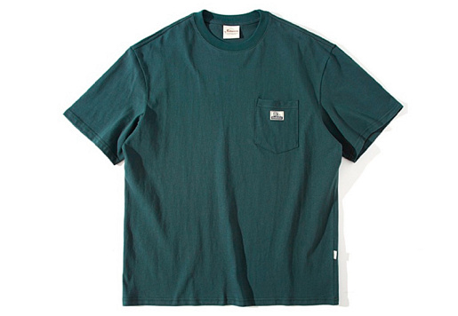 Nothomme Cotton Pocket Logo T-Shirt Dark Green