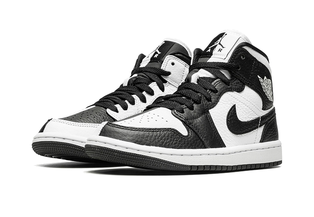 Nike Air Jordan 1 Mid Split Black White (W)