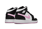 Nike Air Jordan 1 Mid White Black Light Arctic Pink (GS)
