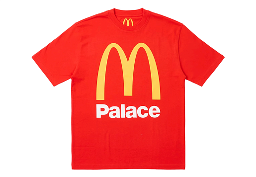 Palace x McDonald's Logo T-shirt Red