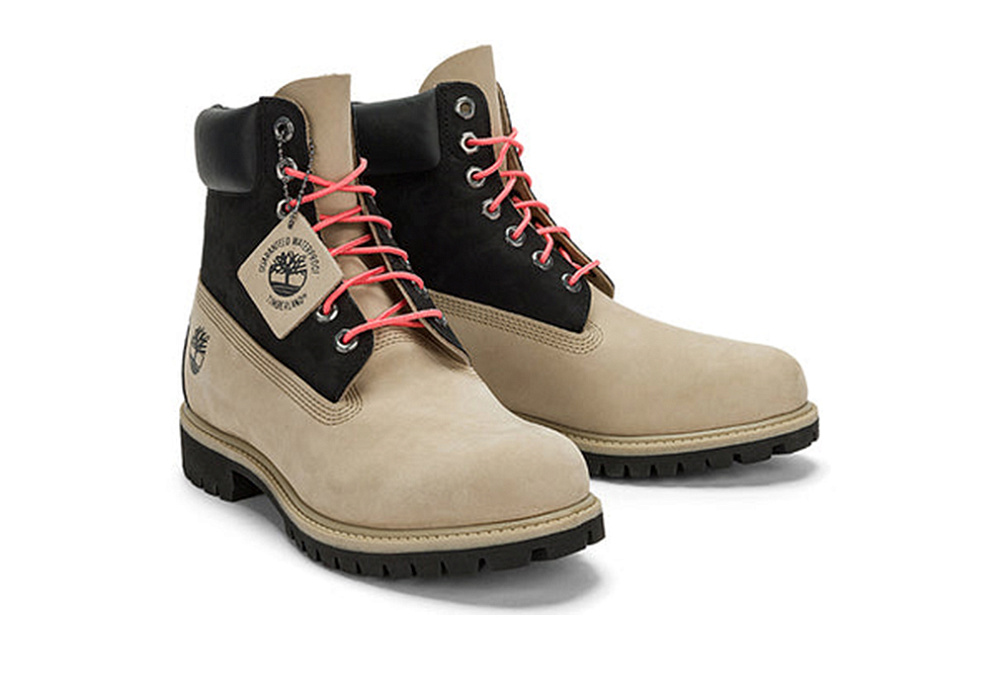 Timberland Premium 6 Inch Waterproof Boots Black Regenerative Leather Brown