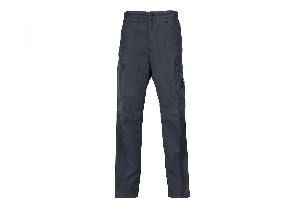 Stone Island Cargo Twill Stretch-Tc Pants Blue
