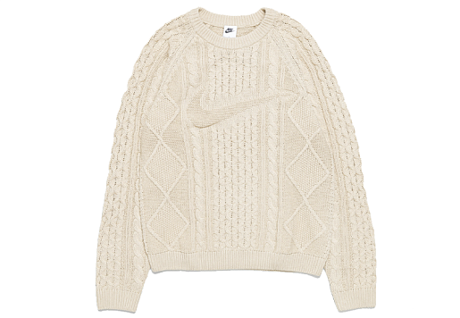 Nike Life Cable Knit Sweater Rattan