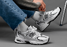 New Balance 530 White Silver Navy