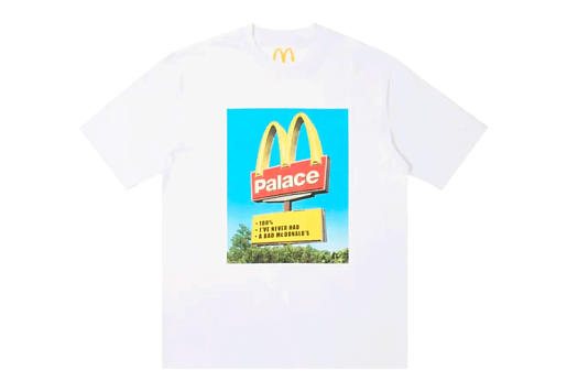 Palace x McDonald's Sign T-shirt White