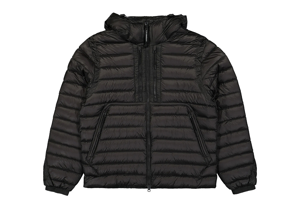 C.P. COMPANY Lightweight Goggle Down Jacket In D Black