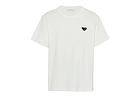 Prada Triangle Logo Patch Cotton T-Shirt White