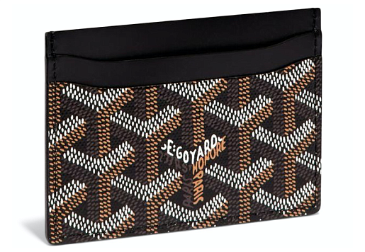 Goyard Saint-Sulpice Card Wallet Marquage Coeur Black