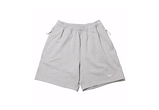 Nike Solo Swoosh French Terry Shorts Grey