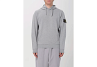 Stone Island Organic Cotton Hoodie With Hood Gray