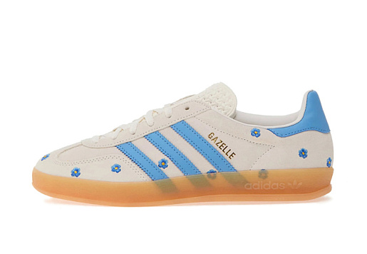 adidas Gazelle Indoor Floral Light Blue Floral Embroidery (W)