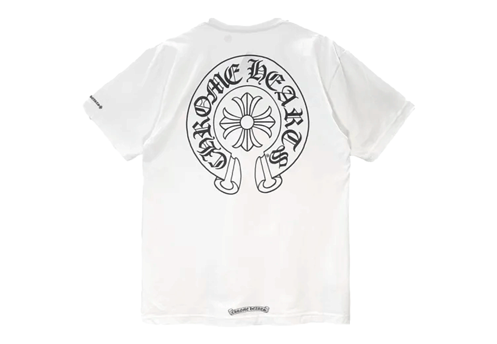 Chrome Hearts Beijing Exclusive Horseshoe Logo Pocket T-Shirt White