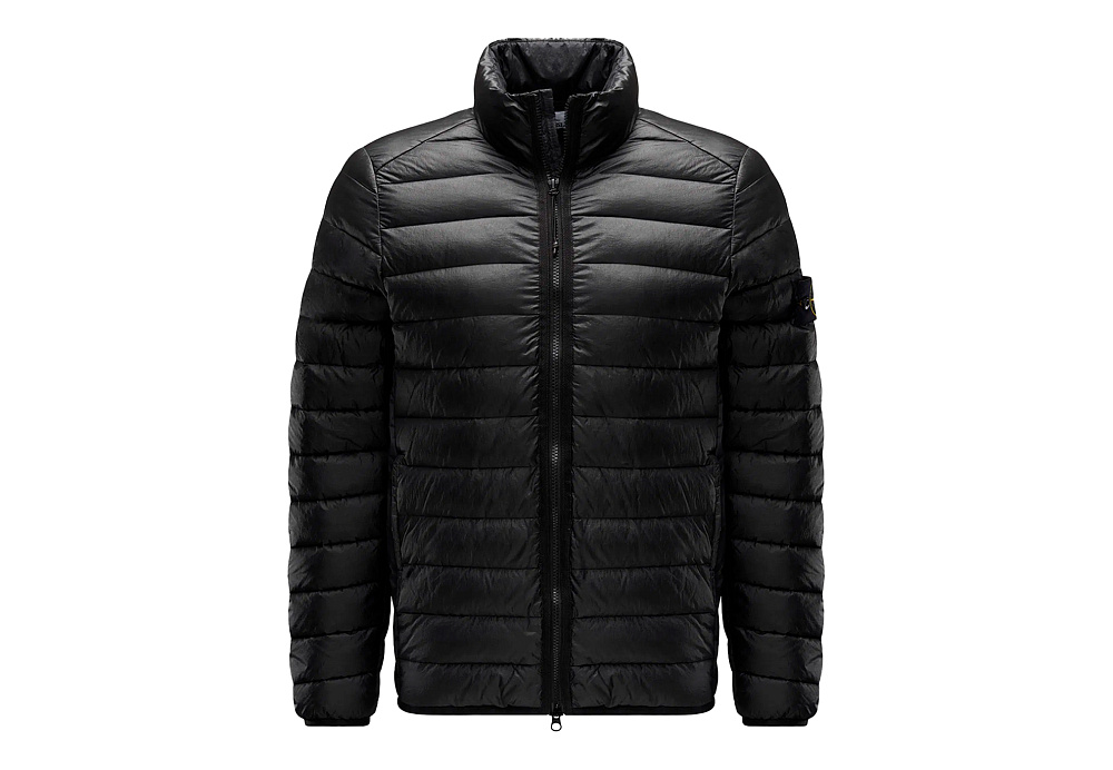 Stone Island Lightweight Loom Woven Chambers Black