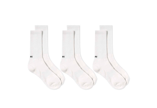 WTAPS Skivvies Crew Sock 3-Pack White