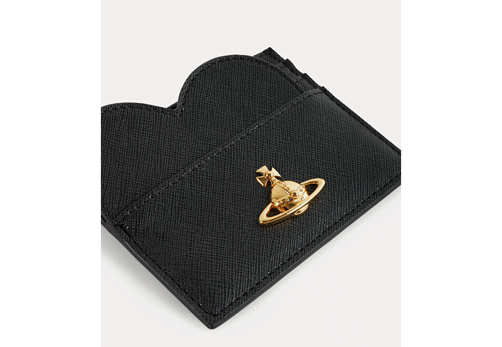 Vivienne Westwood Opio Saffiano Heart Card Holder Black