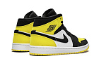 Nike Air Jordan 1 Mid Yellow Toe Black