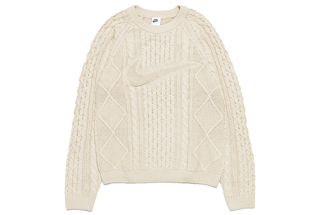 Nike Life Cable Knit Sweater Rattan