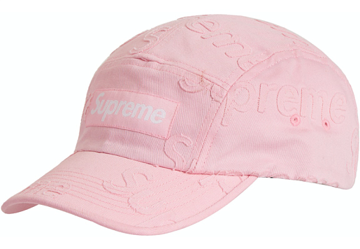 Supreme Lasered Twill Camp Cap Pink (SS23)