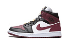 Nike Air Jordan 1 Mid SE Black Dark Beetroot (W)