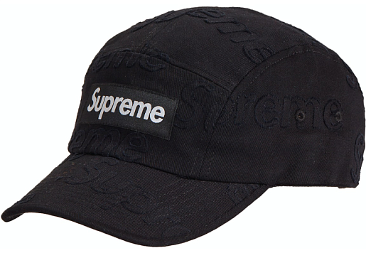 Supreme Lasered Twill Camp Cap Black (SS23)