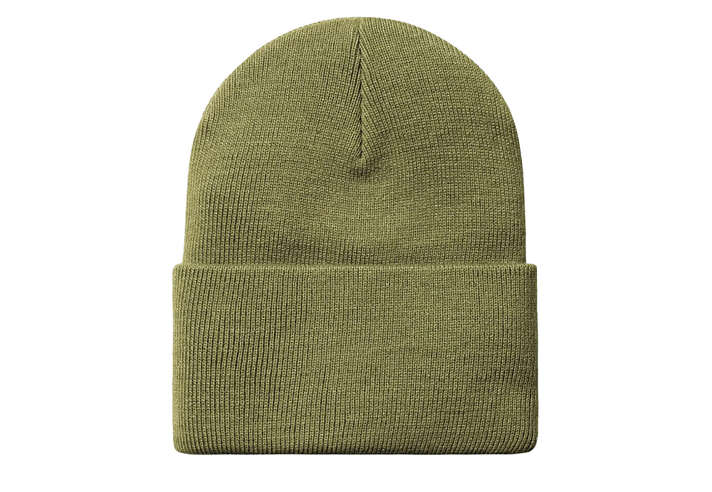 Carhartt WIP Beanie Hat With Logo Patch Green