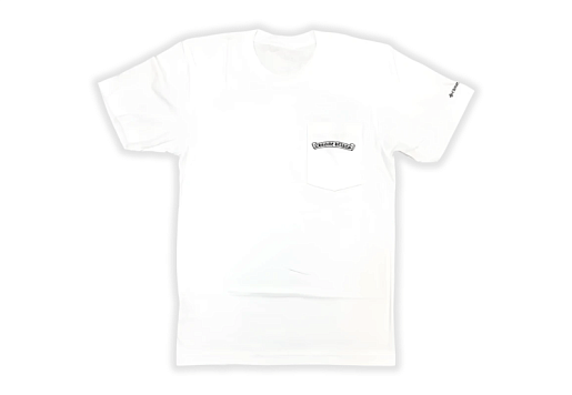Chrome Hearts Scroll Logo Pocket T-Shirt White