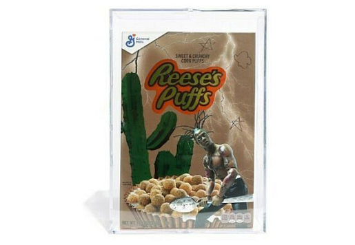 Travis Scott x Reese's Puffs Cereal Limited Edition Box w/ Acrylic Case (Not Fit For Human Consumpti