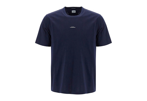 C.P. COMPANY Mercerized Jersey T-Shirt Blue