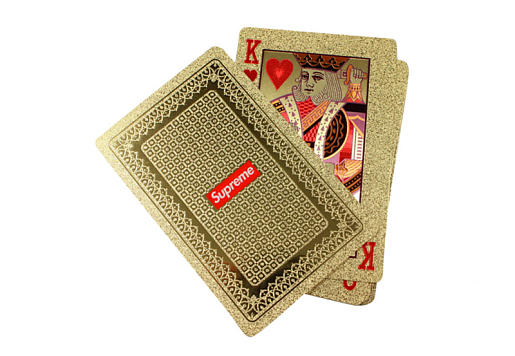 Supreme Gold Foil Playing Cards Gold