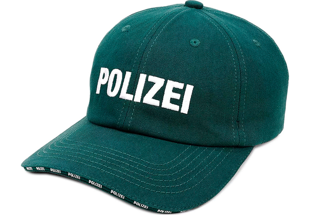 Vetements Polizei Cap Police Green