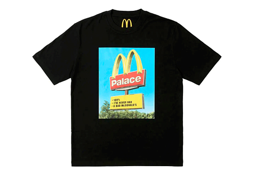 Palace x McDonald's Logo T-shirt Black