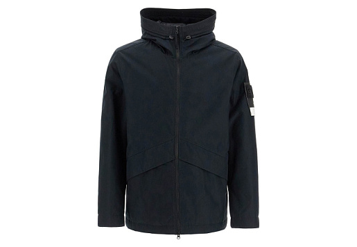 Stone Island Ghost Jacket In Durable Weatherproof Black