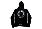 Chrome Hearts Horse Shoe Floral Hoodie Black (SS23)