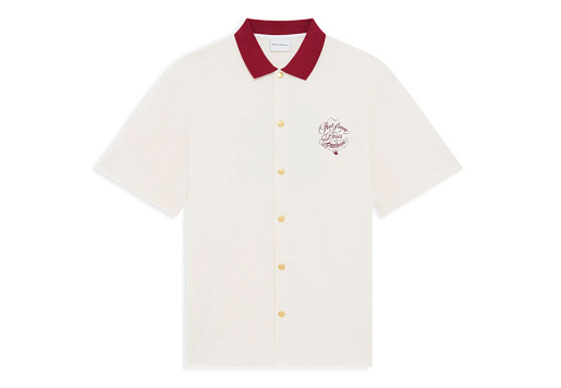Drôle de Monsieur La Chemise Piquée Slogan Vignes