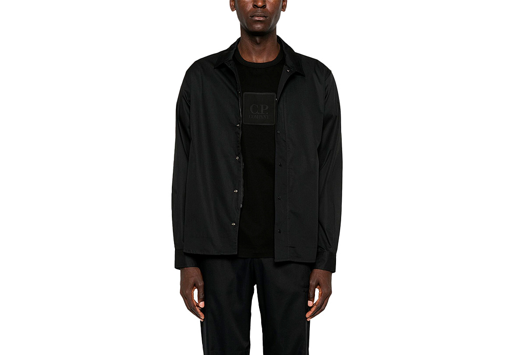 C.P. COMPANY Metropolis Gabardine Overshirt Black