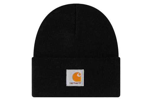 Carhartt WIP Beanie Hat With Logo Patch Black