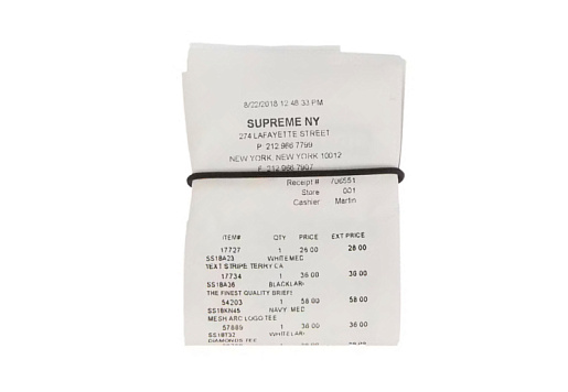 Supreme MM6 Maison Margiela Receipt Wallet Multicolor