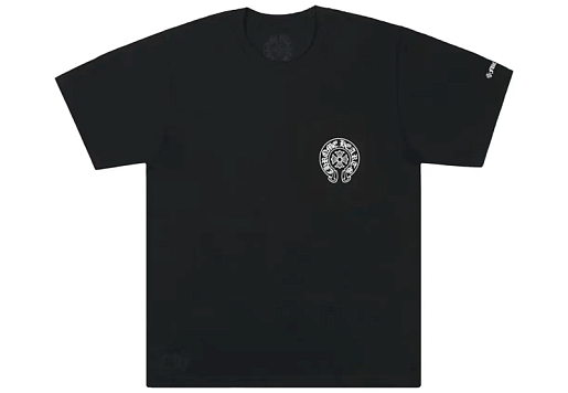 Chrome Hearts Horse Shoe Logo Pocket T-Shirt Black