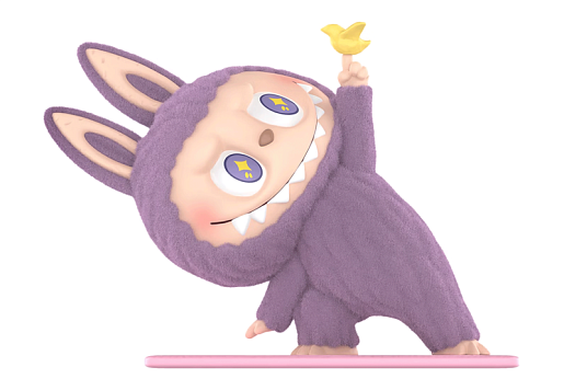 Pop Mart The Monsters Labubu Lazy Yoga Little Bird Figure