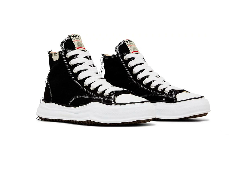 Maison Mihara Yasuhiro OG Sole Canvas HI Cut Sneaker Black