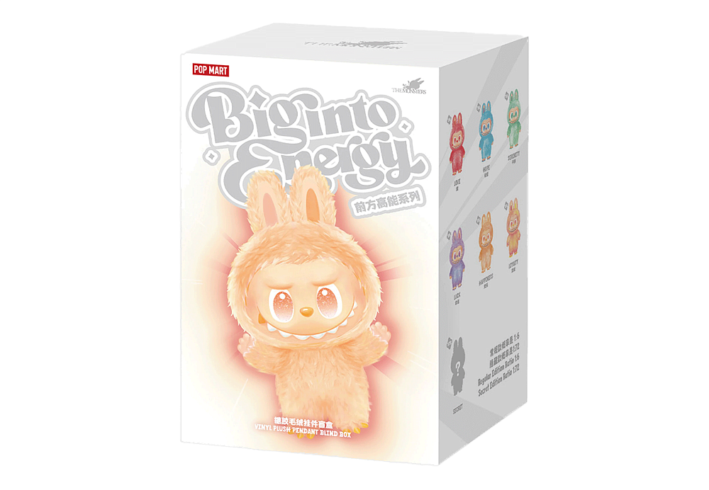 Pop Mart The Monsters Labubu Big Into Energy Series Vinyl Plush Pendant Sealed Case Random