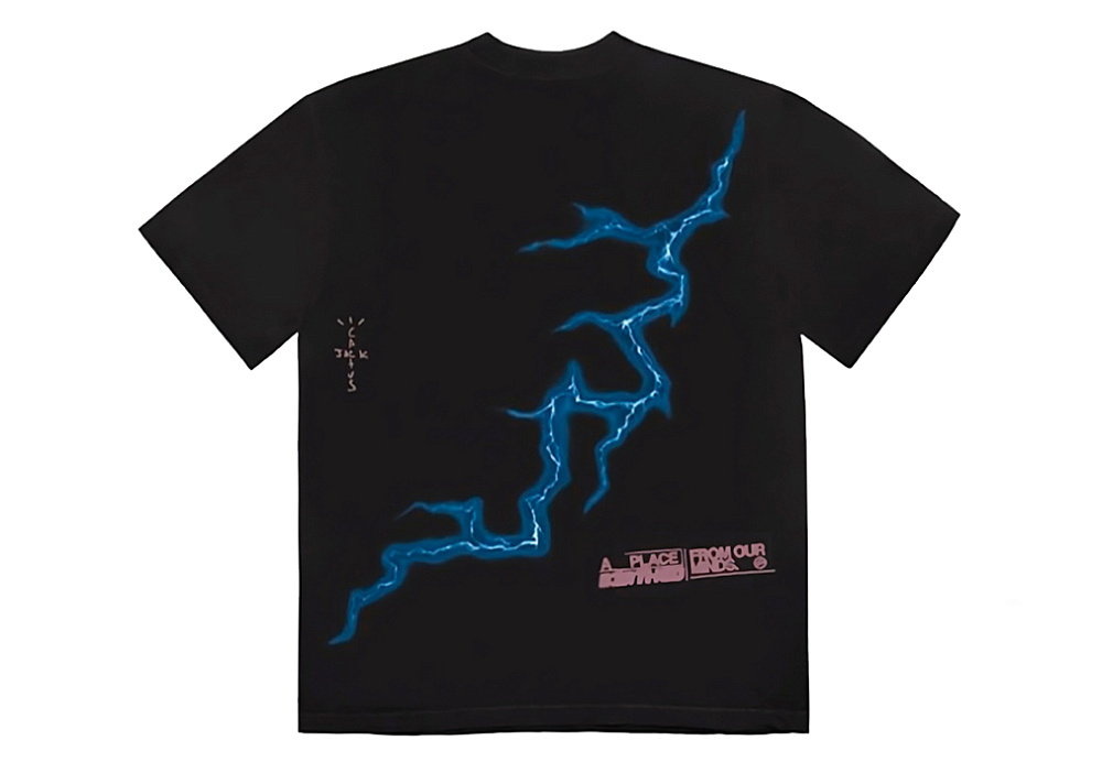 Travis Scott Cactus Jack For Fragment Danger Tee Washed Black