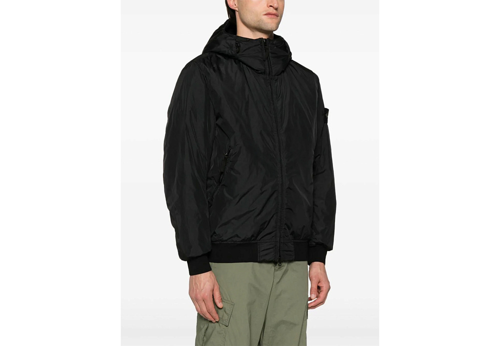 Stone Island Padded Jacket With Prima Black