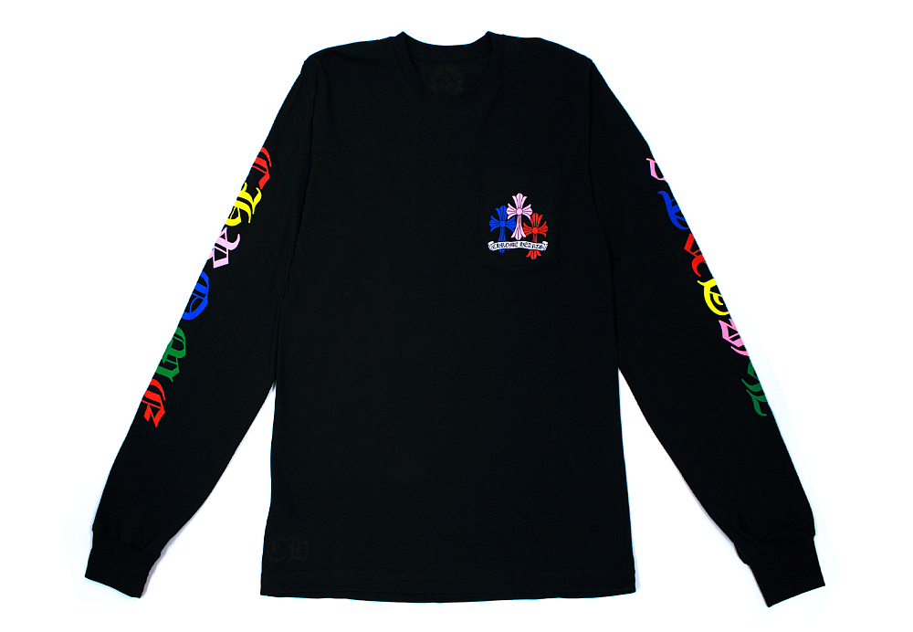 Chrome Hearts Multi Color Cross Cemetery L/S T-shirt Black